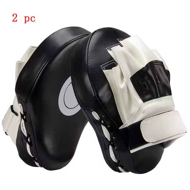 Curved Boxing Bags - 1 or 2 Piece Focus Punching Equipment for Taekwondo, Muay Thai, and Karate Training for Adults and Kids - PU Paws Pads
