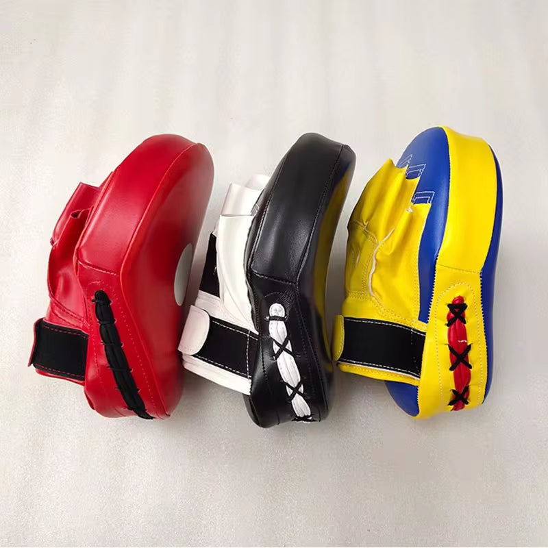 Curved Boxing Bags - 1 or 2 Piece Focus Punching Equipment for Taekwondo, Muay Thai, and Karate Training for Adults and Kids - PU Paws Pads