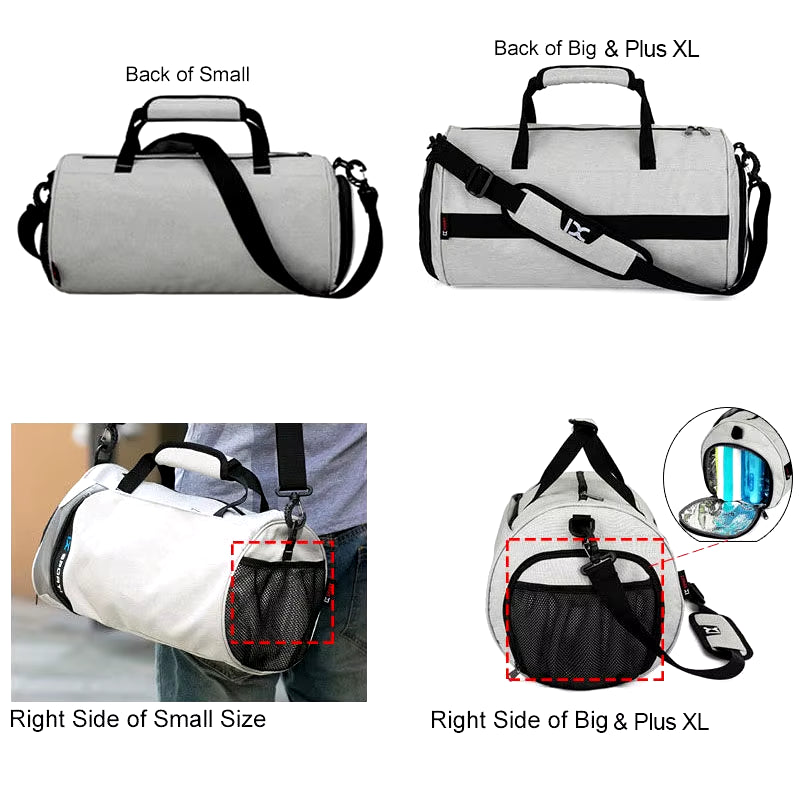 Premium Multifunctional Gym Bag for Fitness, Travel, and Swimming - Large Capacity Wet/Dry Design with Shoe Compartment