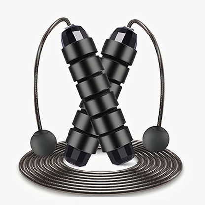 Adjustable Tangle-Free Speed Jump Rope with Ball Bearings and Foam Handles for Home Fitness and Body Slimming Workouts