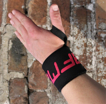 Padded Wrist Wraps for Weightlifting - Supportive Gym Straps and Grip Gloves by GFM