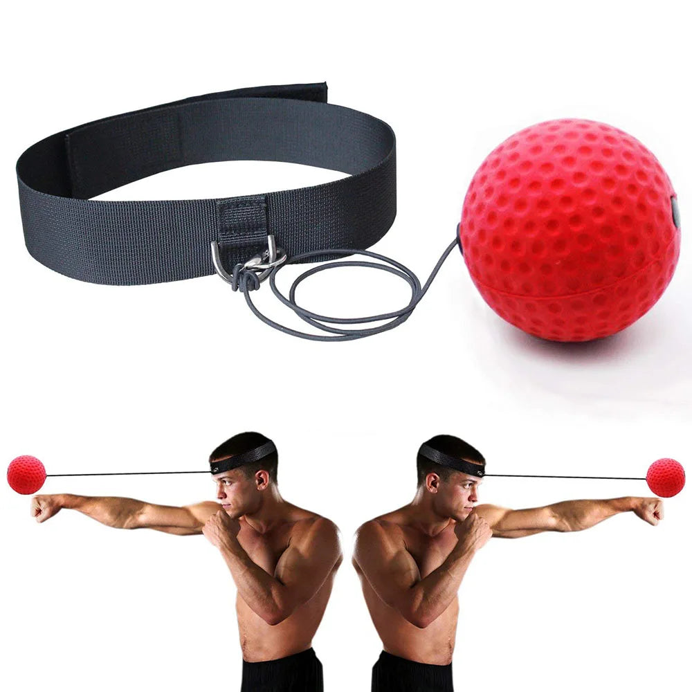 Reflex Speed Training Boxing Magic Ball with Headband for Enhanced Hand-Eye Coordination in Martial Arts Fitness