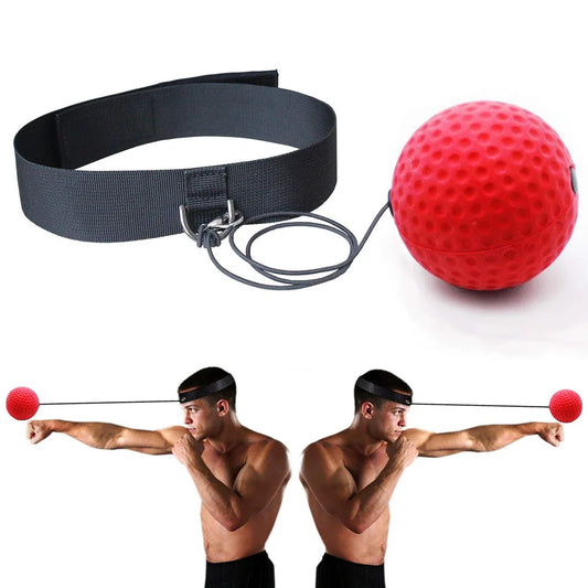Reflex Speed Training Boxing Magic Ball with Headband for Enhanced Hand-Eye Coordination in Martial Arts Fitness