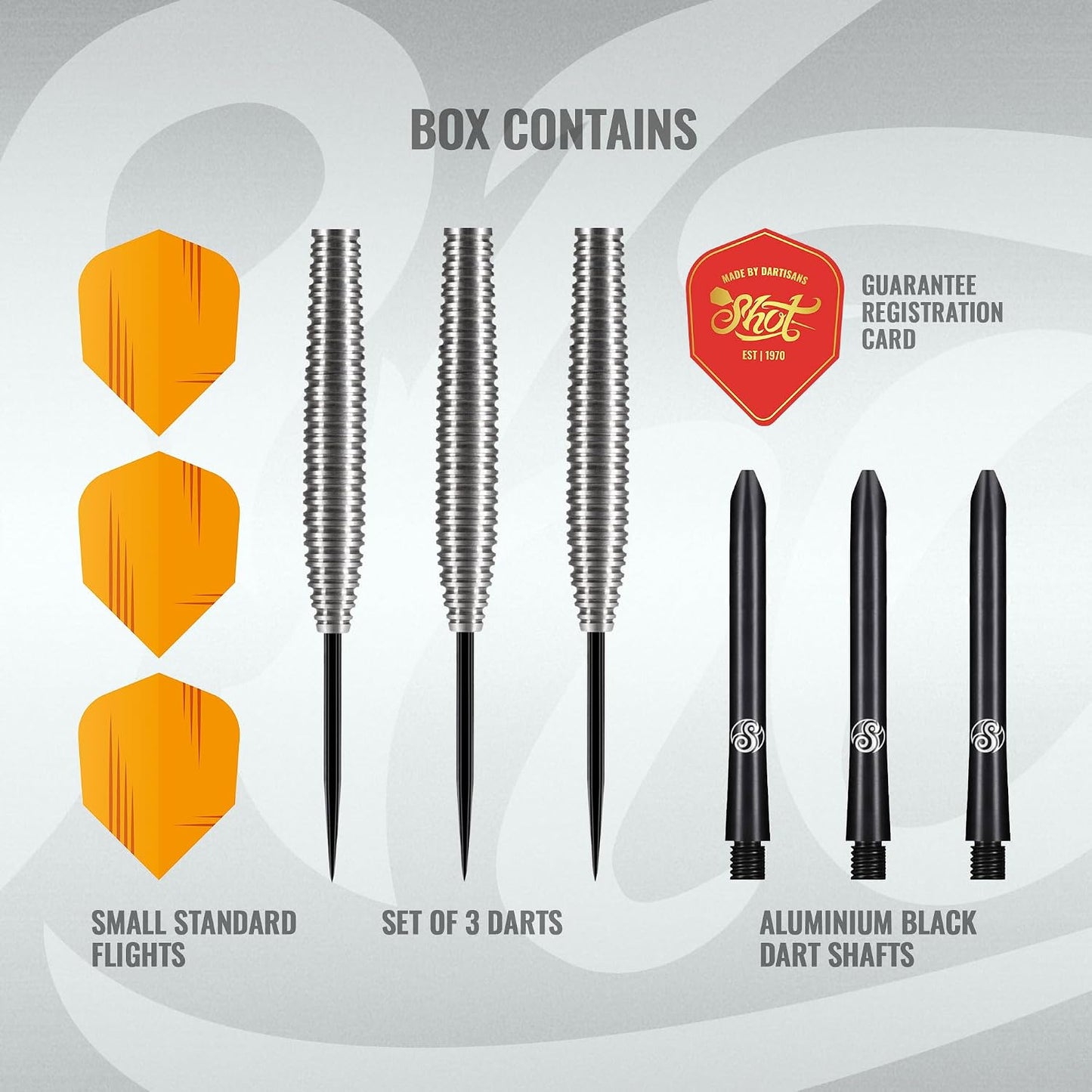 Darts Zen Dojo Steel Tip Dart Set - Front Weighted with 80% Tungsten Barrels