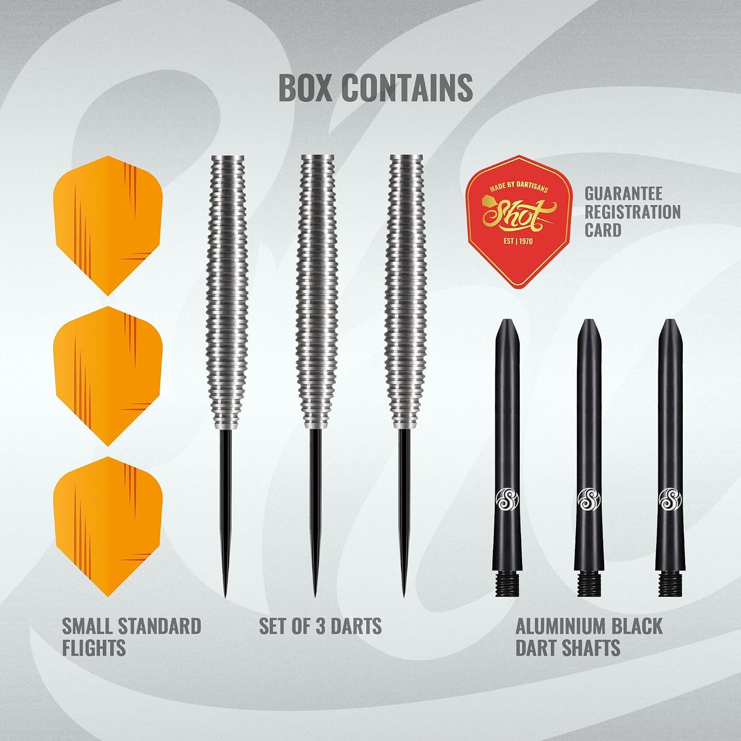 Darts Zen Dojo Steel Tip Dart Set - Front Weighted with 80% Tungsten Barrels