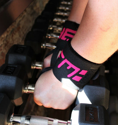 Padded Wrist Wraps for Weightlifting - Supportive Gym Straps and Grip Gloves by GFM