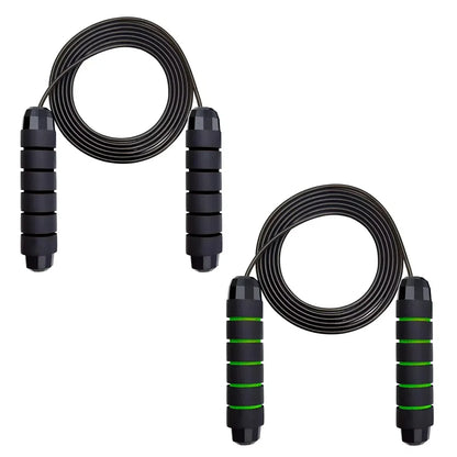 Adjustable Tangle-Free Speed Jump Rope with Ball Bearings and Foam Handles for Home Fitness and Body Slimming Workouts