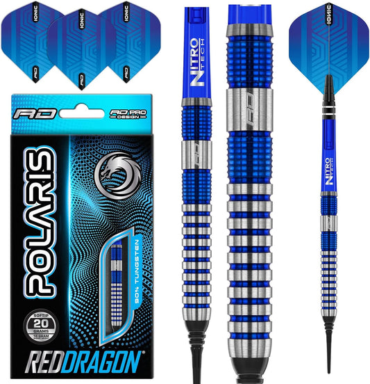 Polaris Tungsten Professional Dart Set with Flights and Nitrotech Shafts