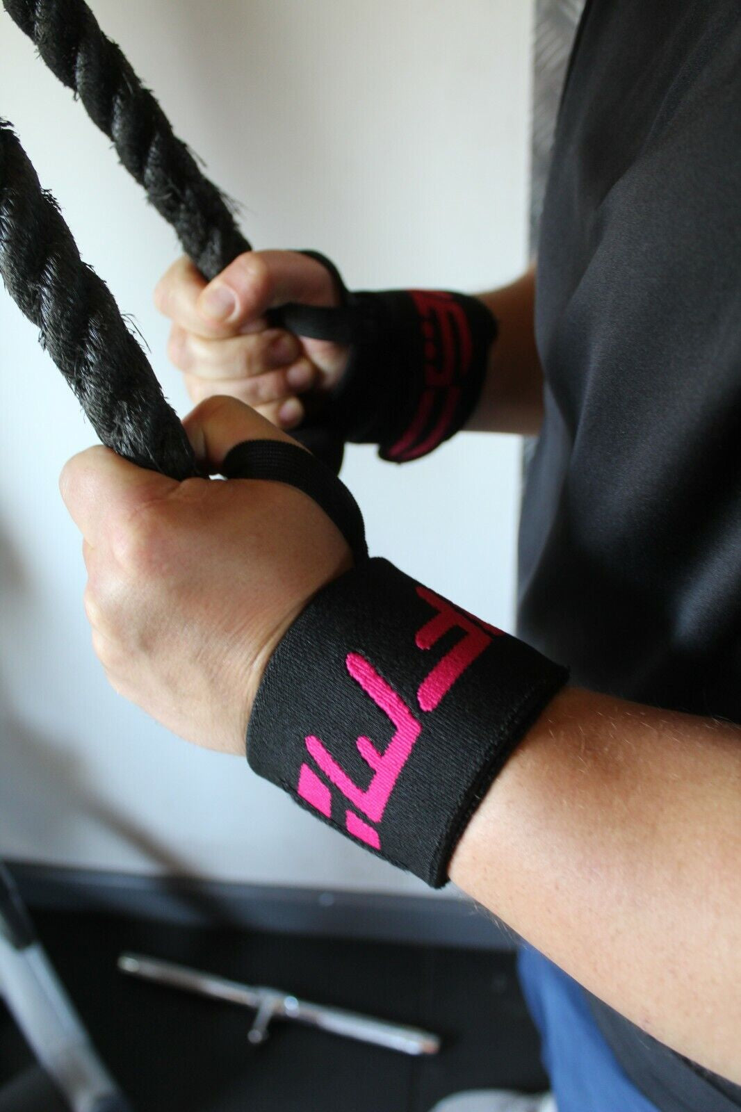 Padded Wrist Wraps for Weightlifting - Supportive Gym Straps and Grip Gloves by GFM