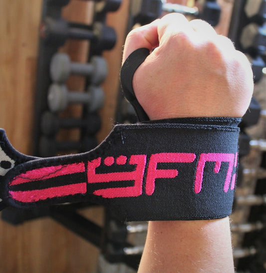 Padded Wrist Wraps for Weightlifting - Supportive Gym Straps and Grip Gloves by GFM