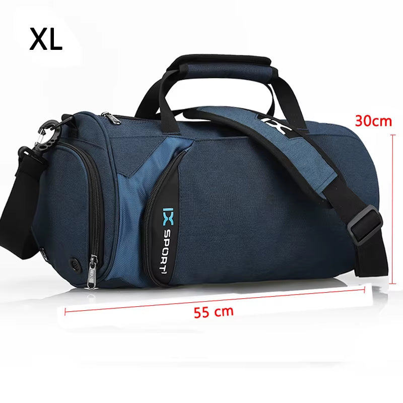Premium Multifunctional Gym Bag for Fitness, Travel, and Swimming - Large Capacity Wet/Dry Design with Shoe Compartment