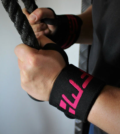 Padded Wrist Wraps for Weightlifting - Supportive Gym Straps and Grip Gloves by GFM
