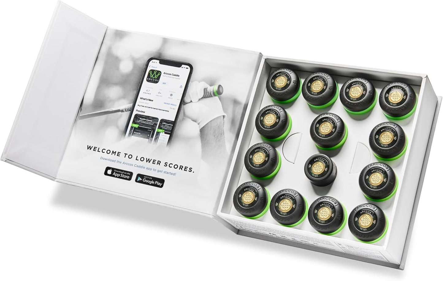 Golf Smart Sensors Swing Trainer Aid - A.I. Powered GPS Rangefinder Generation 3+