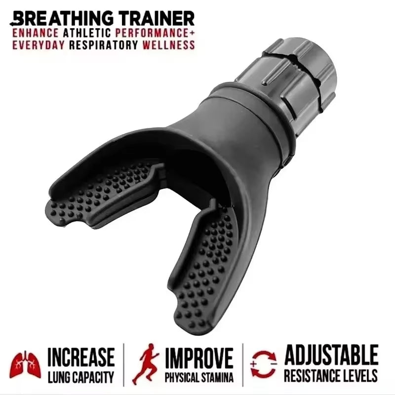 Portable Lung Fitness Exerciser with Adjustable Resistance for Endurance Training