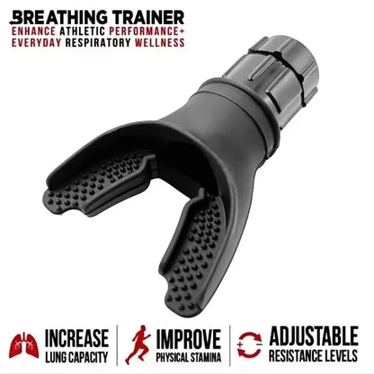 Portable Lung Fitness Exerciser with Adjustable Resistance for Endurance Training