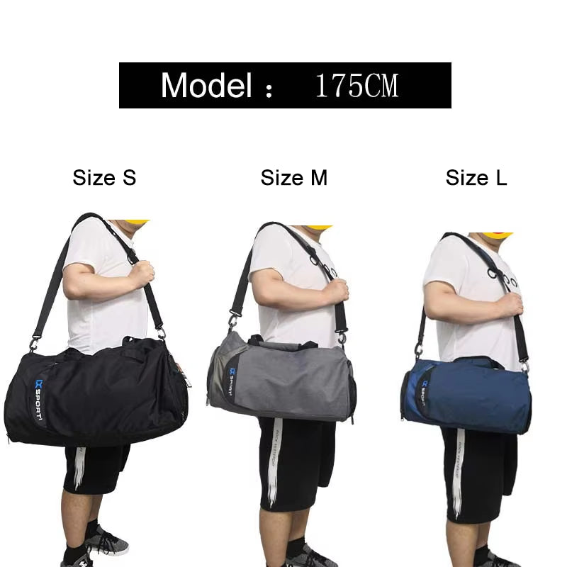 Premium Multifunctional Gym Bag for Fitness, Travel, and Swimming - Large Capacity Wet/Dry Design with Shoe Compartment