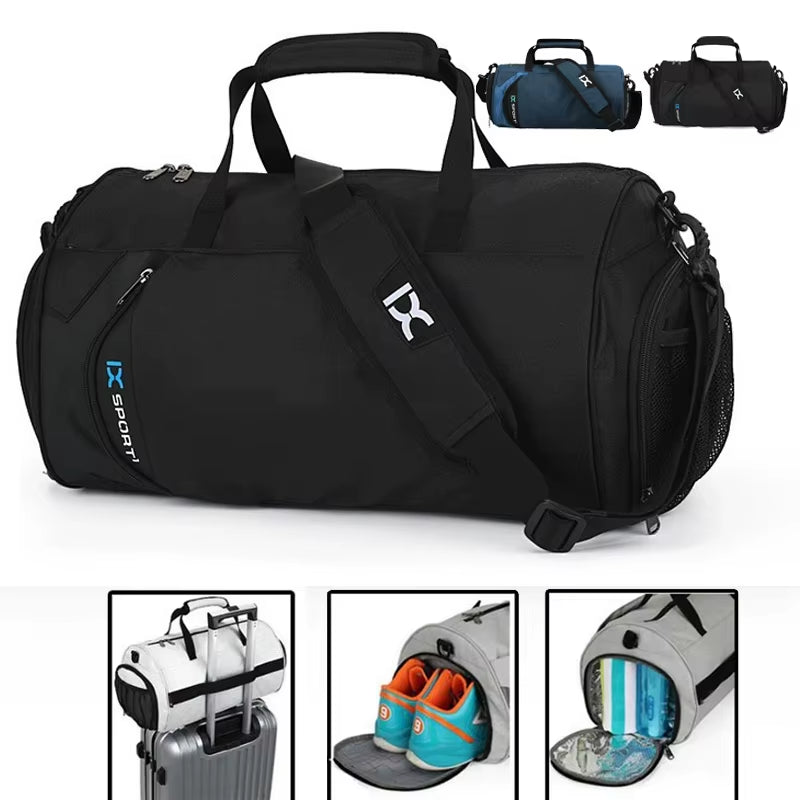 Premium Multifunctional Gym Bag for Fitness, Travel, and Swimming - Large Capacity Wet/Dry Design with Shoe Compartment