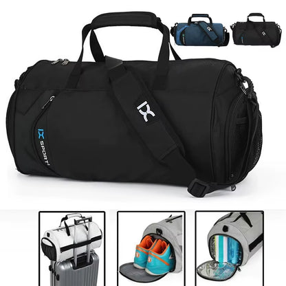 Premium Multifunctional Gym Bag for Fitness, Travel, and Swimming - Large Capacity Wet/Dry Design with Shoe Compartment