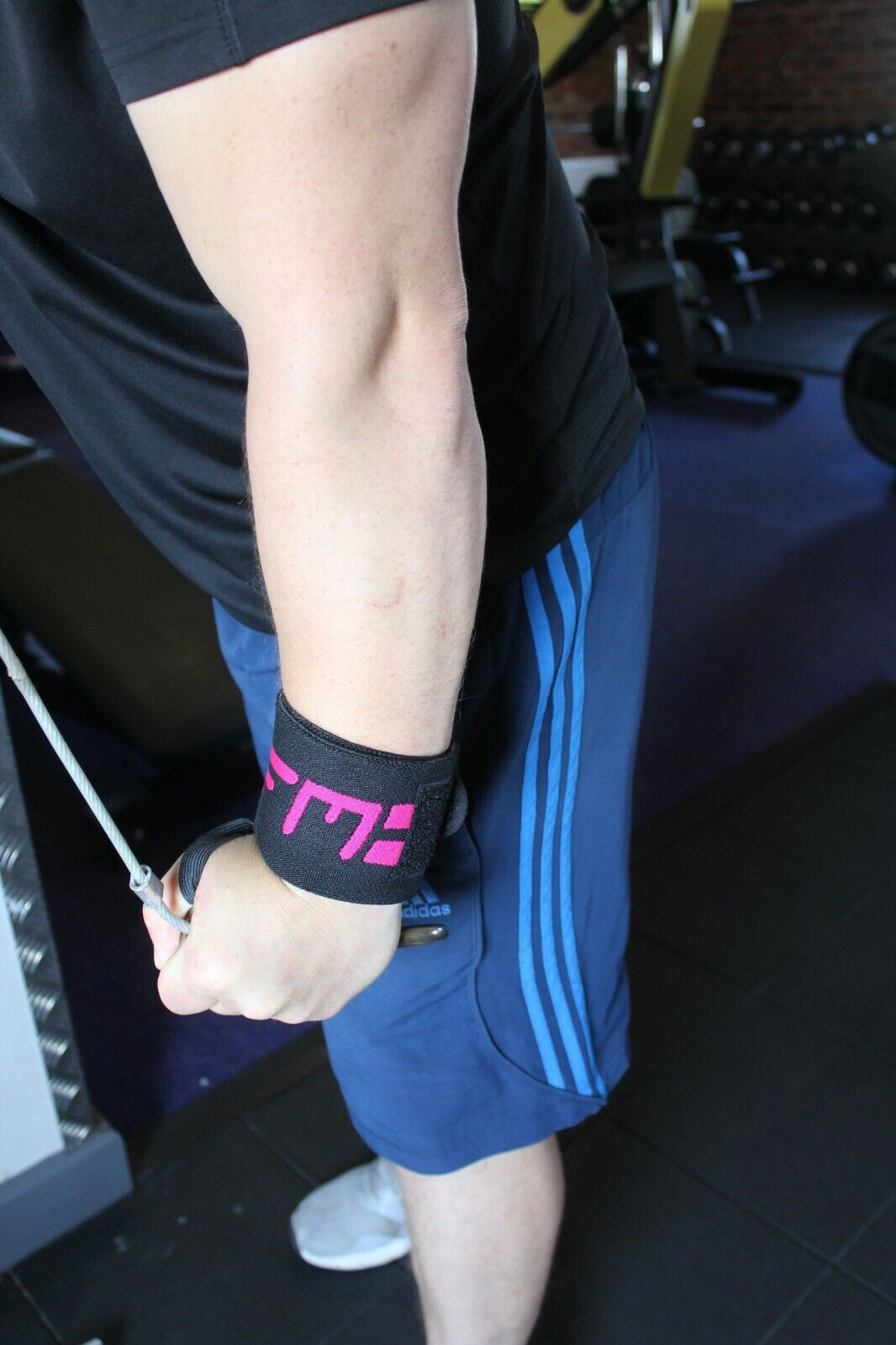 Padded Wrist Wraps for Weightlifting - Supportive Gym Straps and Grip Gloves by GFM