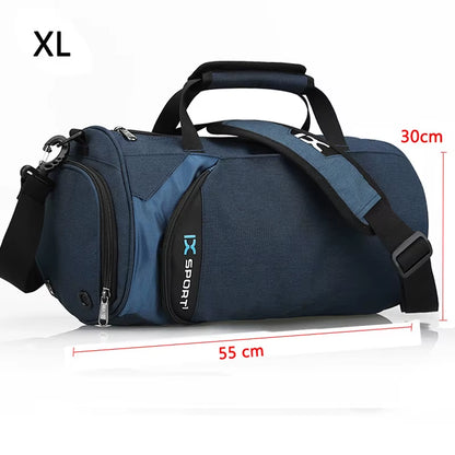 Premium Multifunctional Gym Bag for Fitness, Travel, and Swimming - Large Capacity Wet/Dry Design with Shoe Compartment