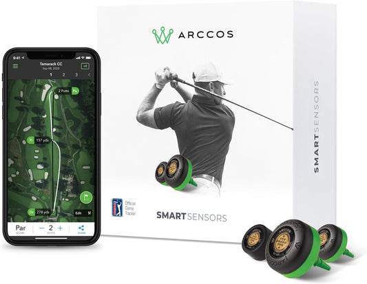 Golf Smart Sensors Swing Trainer Aid - A.I. Powered GPS Rangefinder Generation 3+