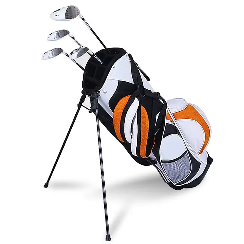 Children'S Portable Golf Clubs Bag Multifunction Bracket Stand Support Lightweight Golf Bagpack Children Golf Bag QB028