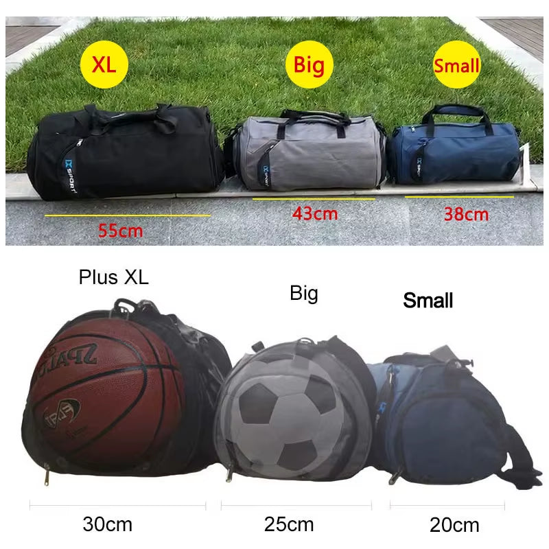 Premium Multifunctional Gym Bag for Fitness, Travel, and Swimming - Large Capacity Wet/Dry Design with Shoe Compartment