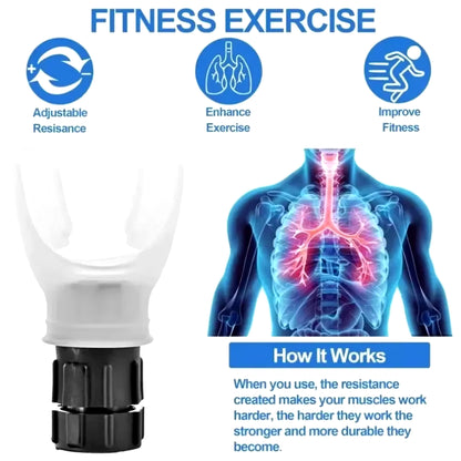 Portable Lung Fitness Exerciser with Adjustable Resistance for Endurance Training