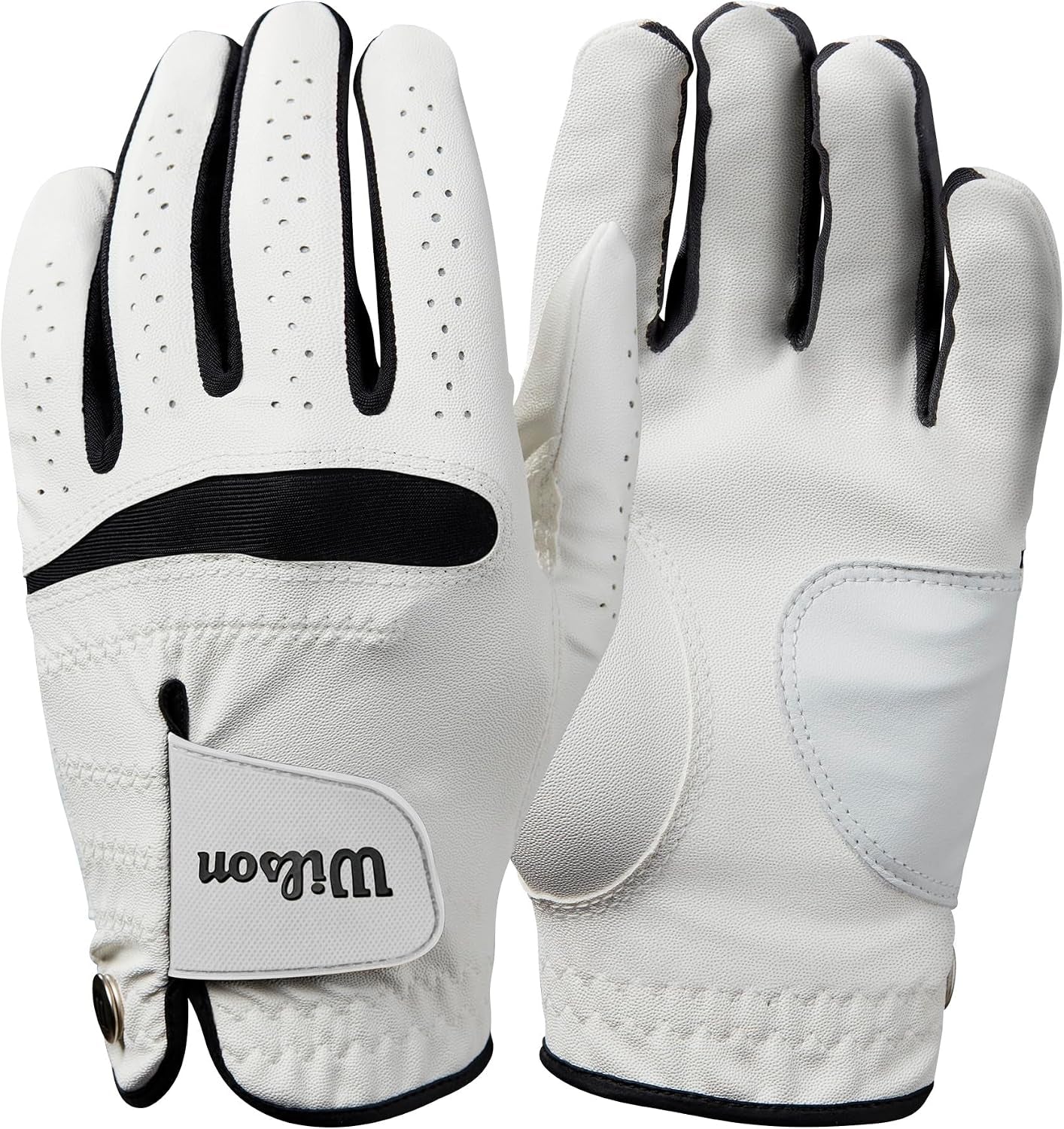 Wilson Feel Plus™ Glove, Weiß/Schwarz