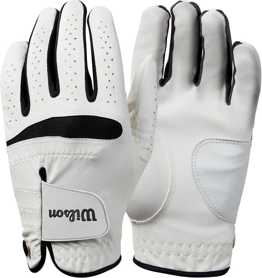 Wilson Feel Plus™ Glove, Weiß/Schwarz