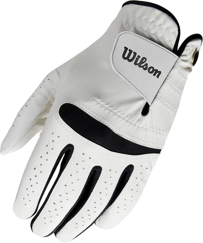 Wilson Feel Plus™ Glove, Weiß/Schwarz