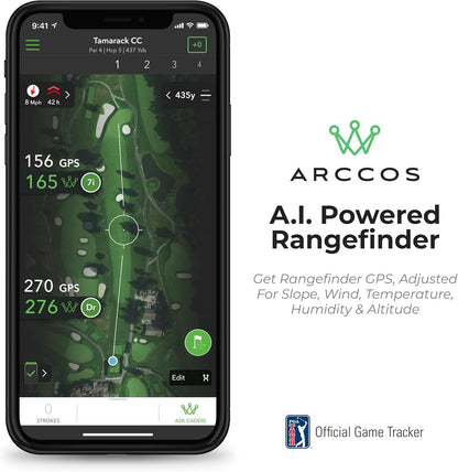 Golf Smart Sensors Swing Trainer Aid - A.I. Powered GPS Rangefinder Generation 3+