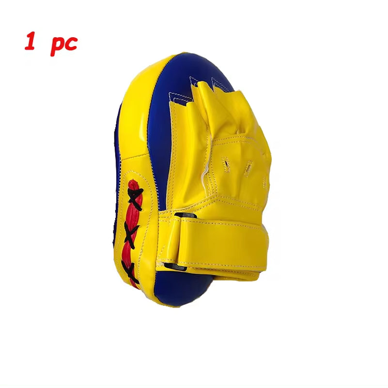 Curved Boxing Bags - 1 or 2 Piece Focus Punching Equipment for Taekwondo, Muay Thai, and Karate Training for Adults and Kids - PU Paws Pads