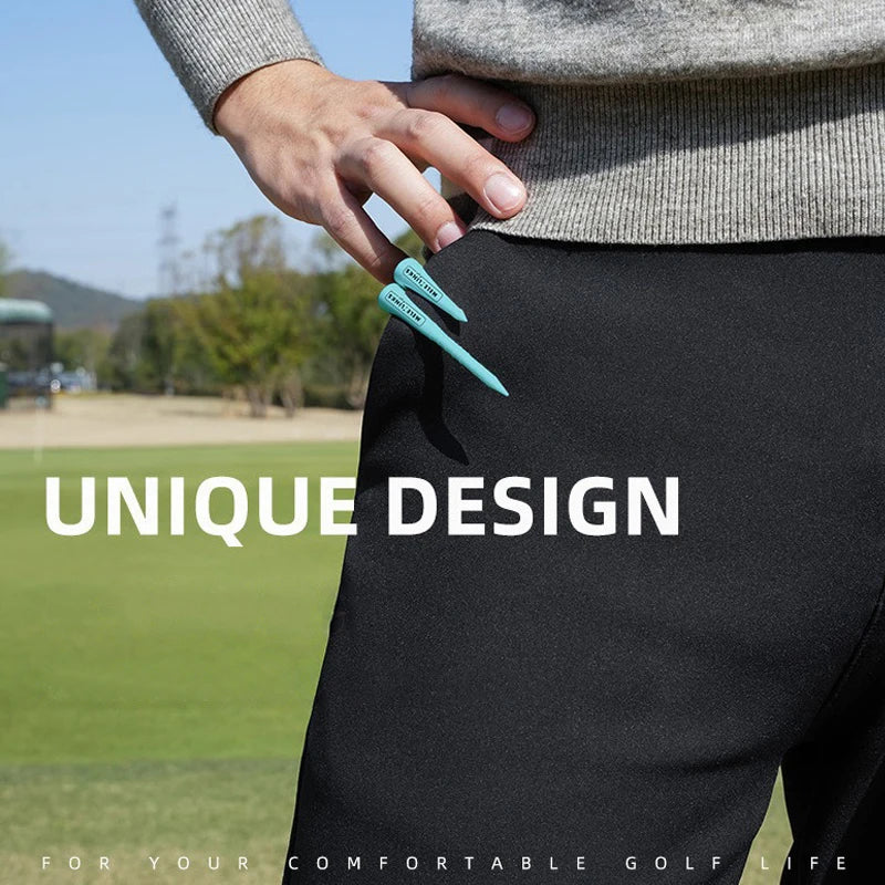 10Pcs Golf Tees Height Adjustable Compact Size Portable Clip Extra Thick Plastic Golf Tee Holder Outdoor Golfer Accessory
