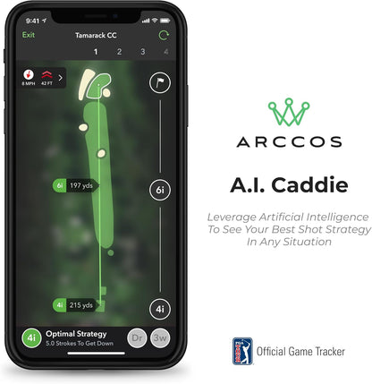 Golf Smart Sensors Swing Trainer Aid - A.I. Powered GPS Rangefinder Generation 3+