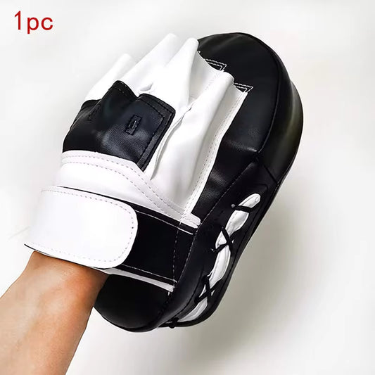 Curved Boxing Bags - 1 or 2 Piece Focus Punching Equipment for Taekwondo, Muay Thai, and Karate Training for Adults and Kids - PU Paws Pads
