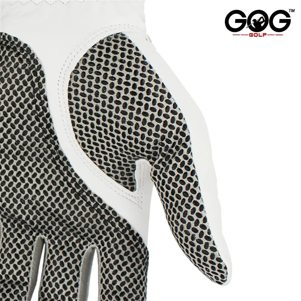 Pack 1 Pc Golf Gloves Men'S Left/Right Hand Soft Breathable Pure Sheepskin with Anti-Slip Granules Golf Gloves Golf Men