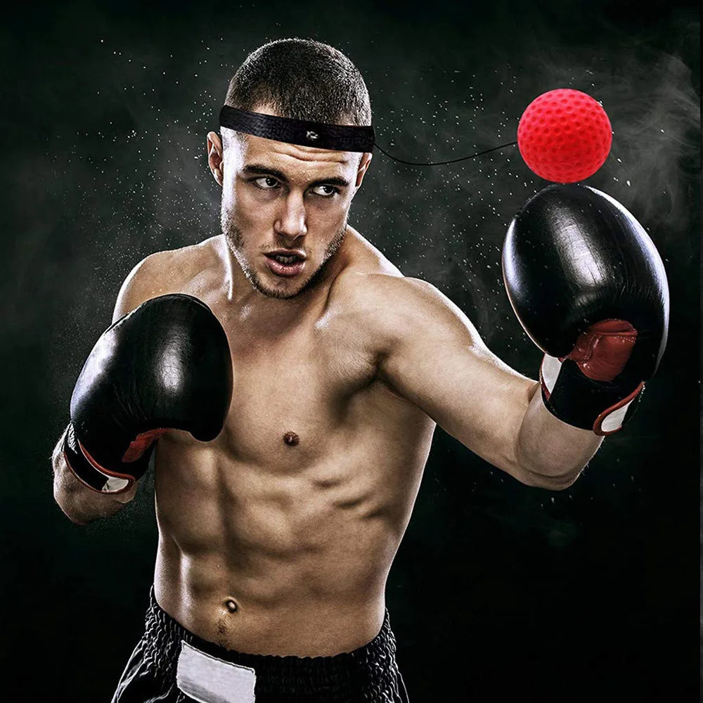Reflex Speed Training Boxing Magic Ball with Headband for Enhanced Hand-Eye Coordination in Martial Arts Fitness