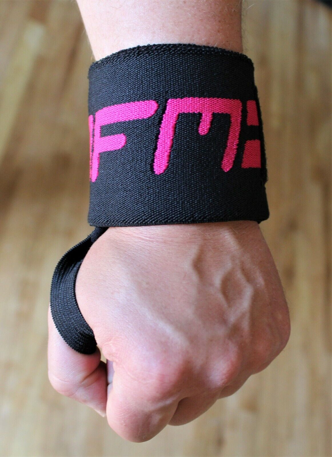 Padded Wrist Wraps for Weightlifting - Supportive Gym Straps and Grip Gloves by GFM
